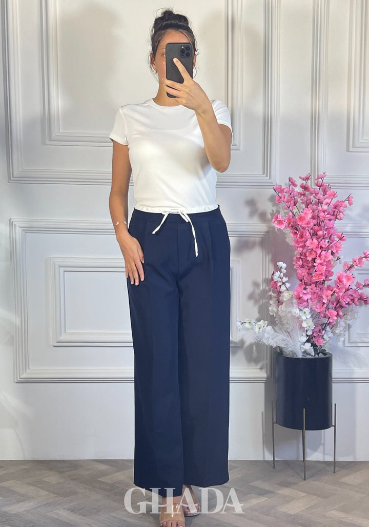 PANTALON CUPE AMESTERDAM - BLEU MARINE