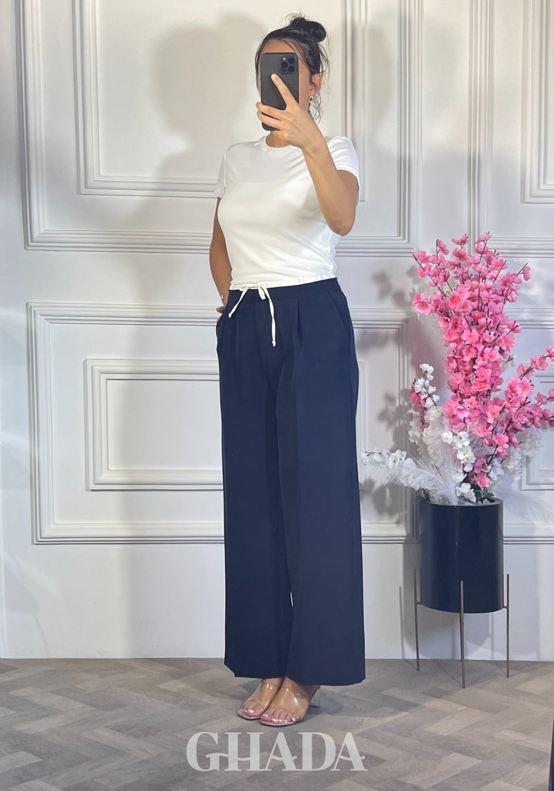 PANTALON CUPE AMESTERDAM - BLEU MARINE
