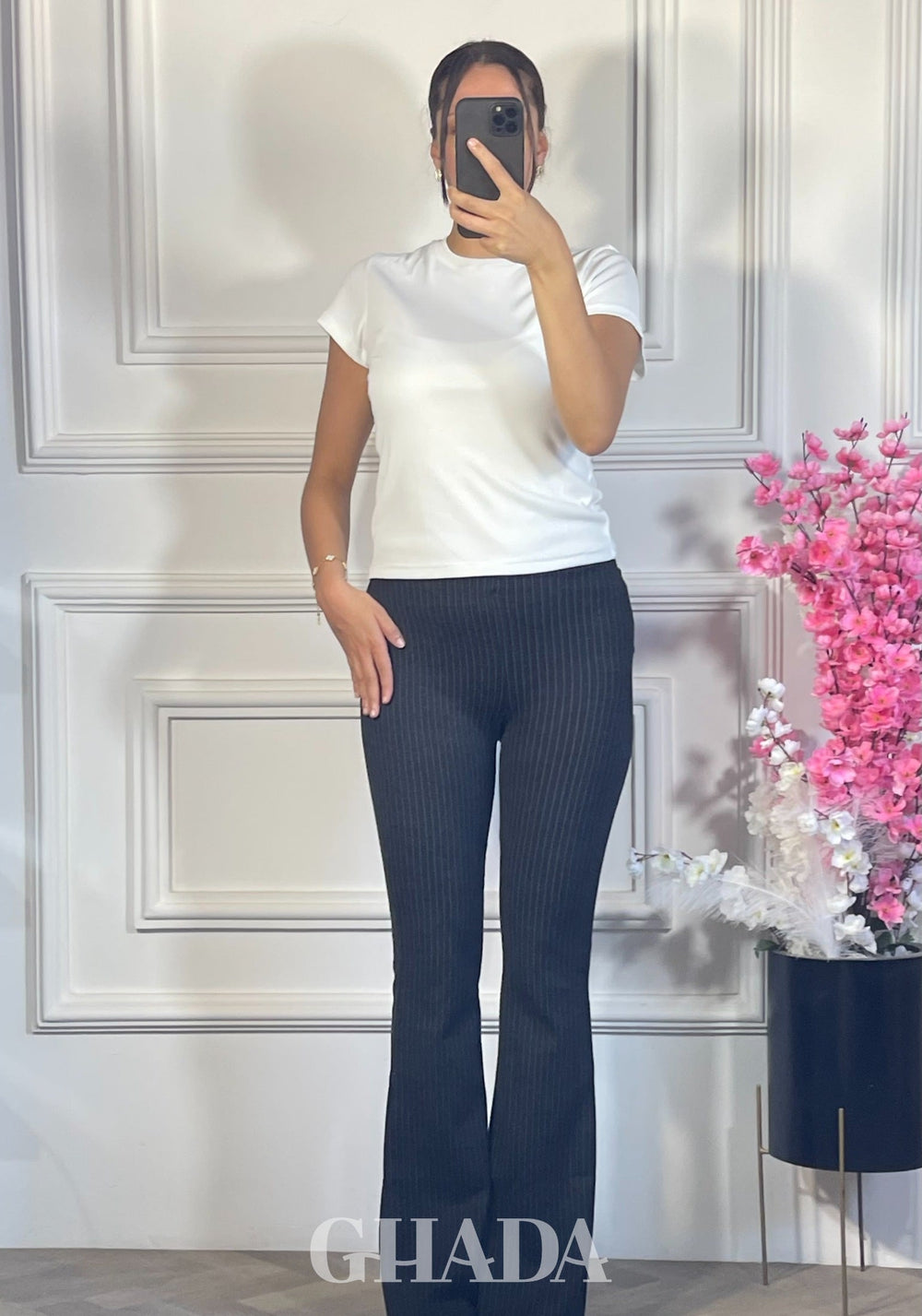 PANTALON SCUBA PATTE D'ELEPHANT - NOIR