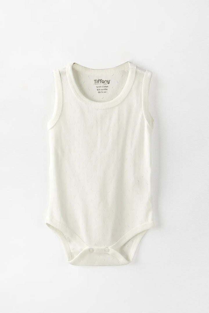 Body Débardeur Bébé Jacquard Respirant en Coton