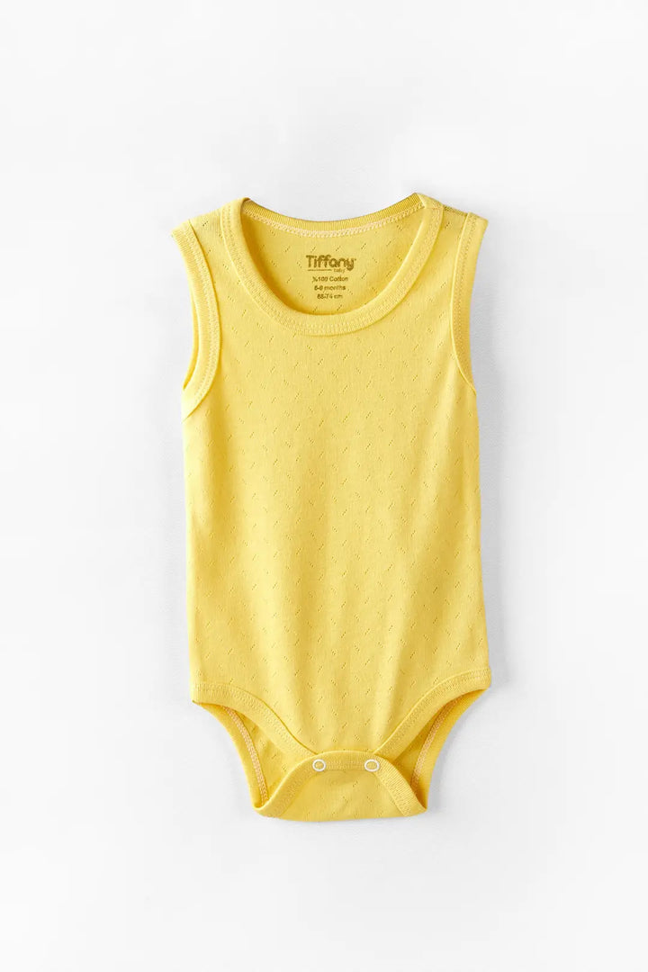Body Débardeur Bébé Jacquard Respirant en Coton