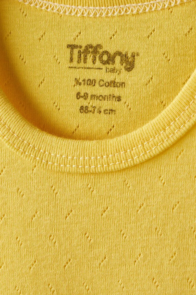 Body Débardeur Bébé Jacquard Respirant en Coton