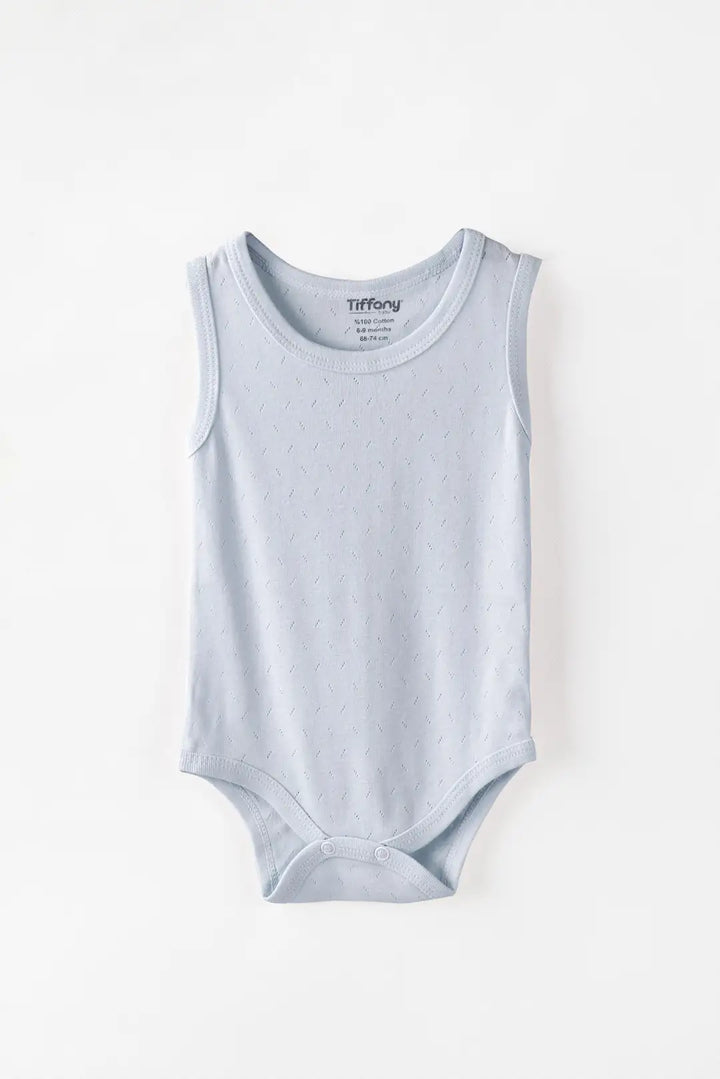 Body Débardeur Bébé Jacquard Respirant en Coton