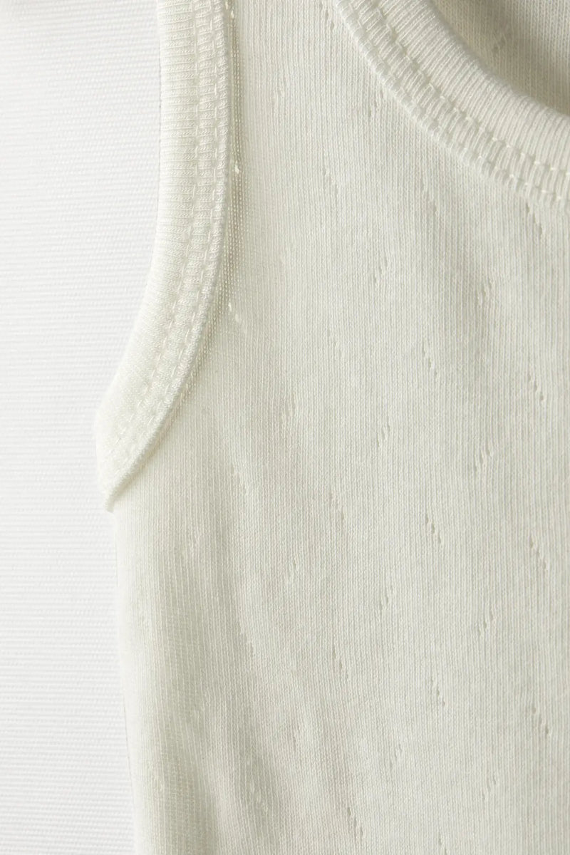 Body Débardeur Bébé Jacquard Respirant en Coton