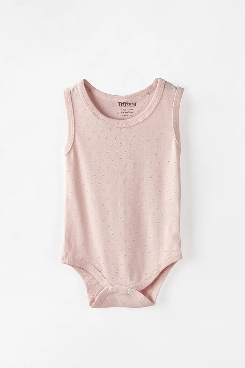 Body Débardeur Bébé Jacquard Respirant en Coton