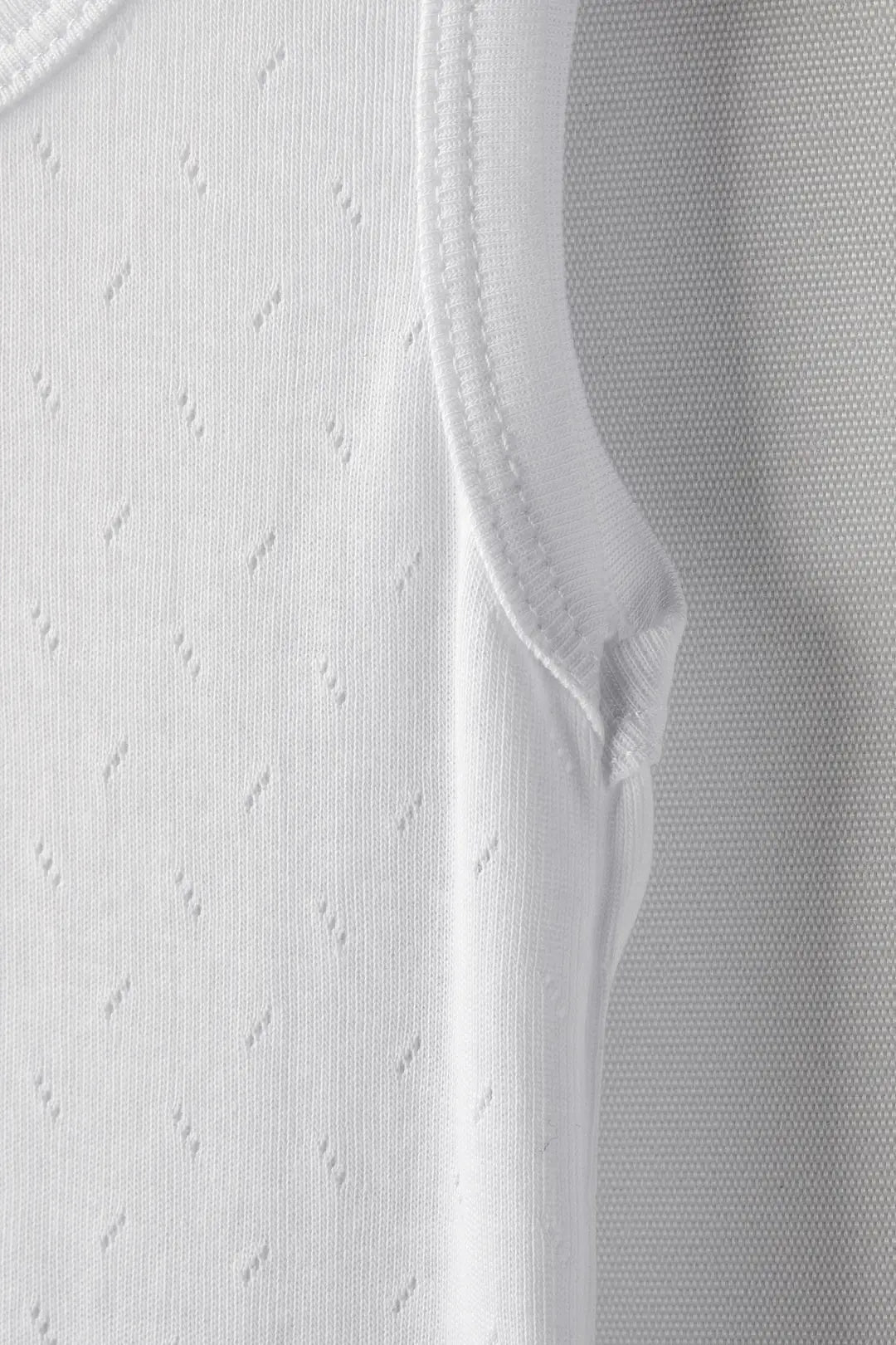 Body Débardeur Bébé Jacquard Respirant en Coton