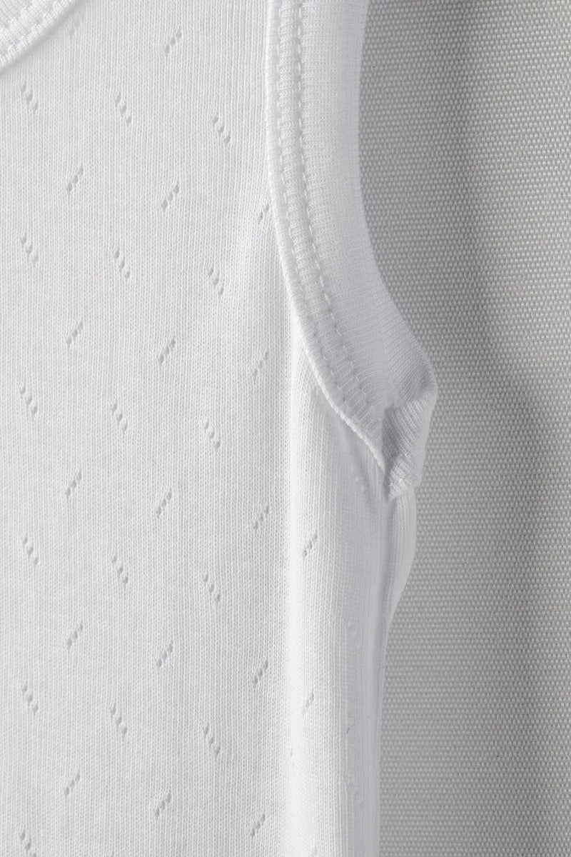 Body Débardeur Bébé Jacquard Respirant en Coton