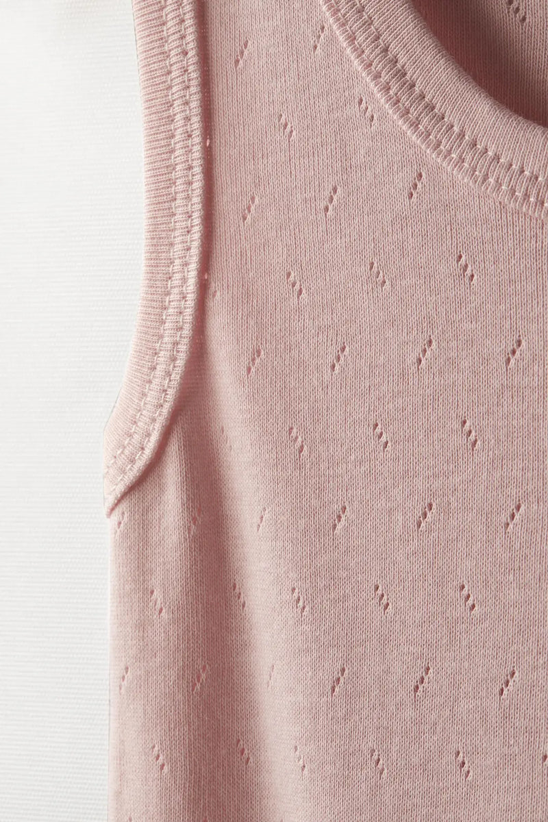 Body Débardeur Bébé Jacquard Respirant en Coton
