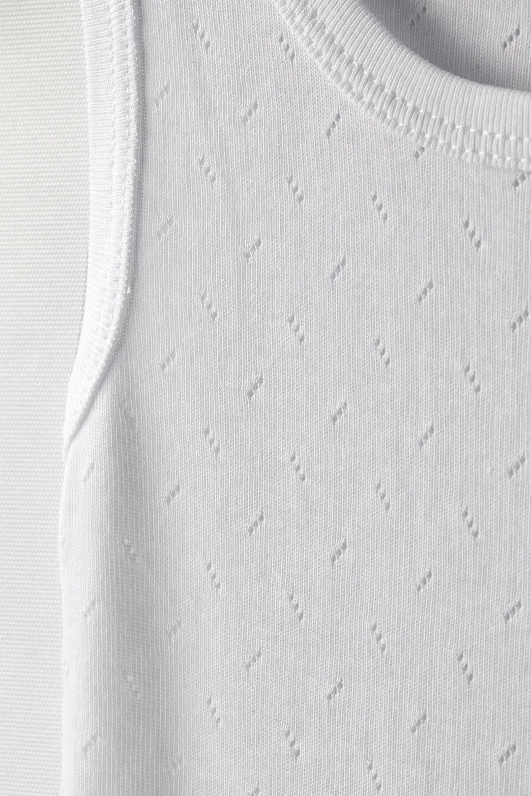 Body Débardeur Bébé Jacquard Respirant en Coton