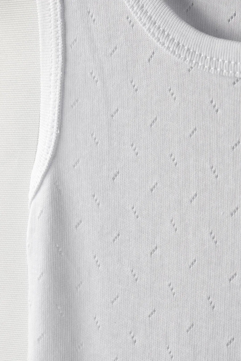 Body Débardeur Bébé Jacquard Respirant en Coton