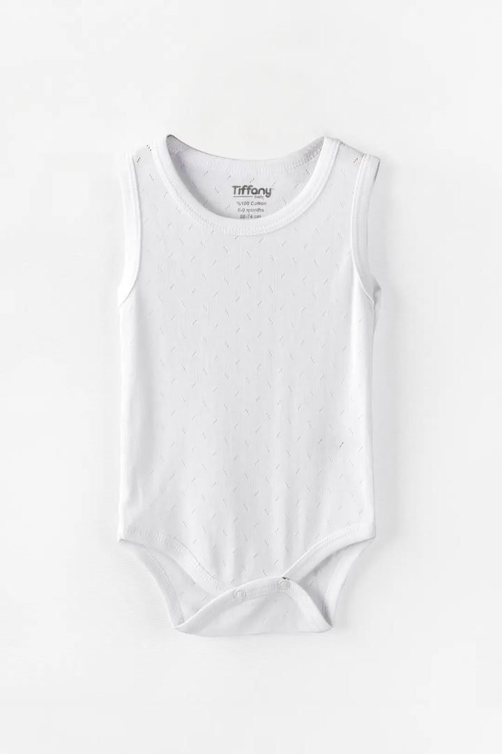 Body Débardeur Bébé Jacquard Respirant en Coton