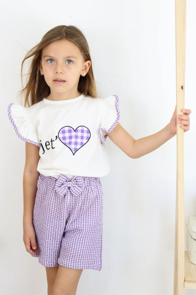 Ensemble Fille 2 Pièces Imprimé Jet Love