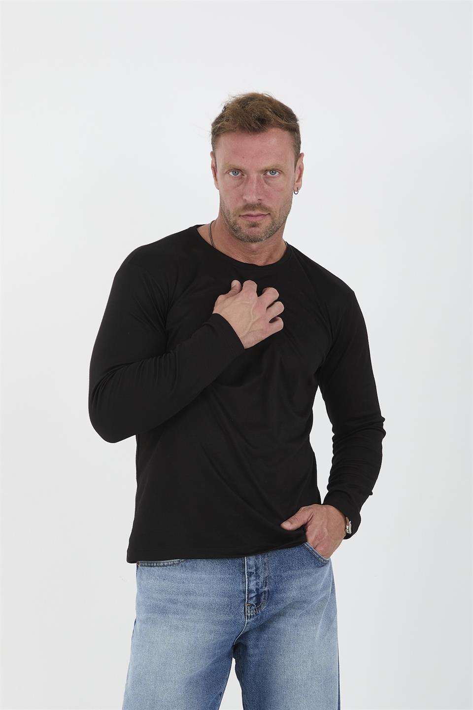 <tc>Sweatshirt homme à manches longues en interlock léger</tc>