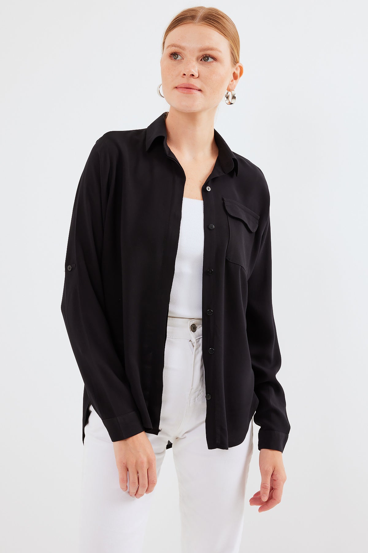 chemise femme à poche détaillée 20234