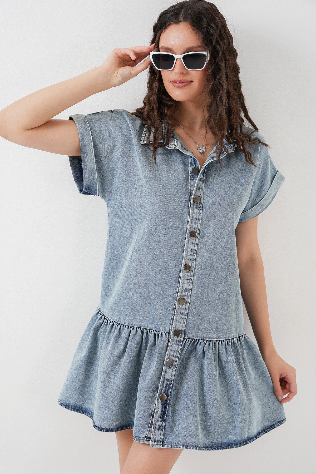 <tc>Robe courte en jean pour femme 2530</tc>