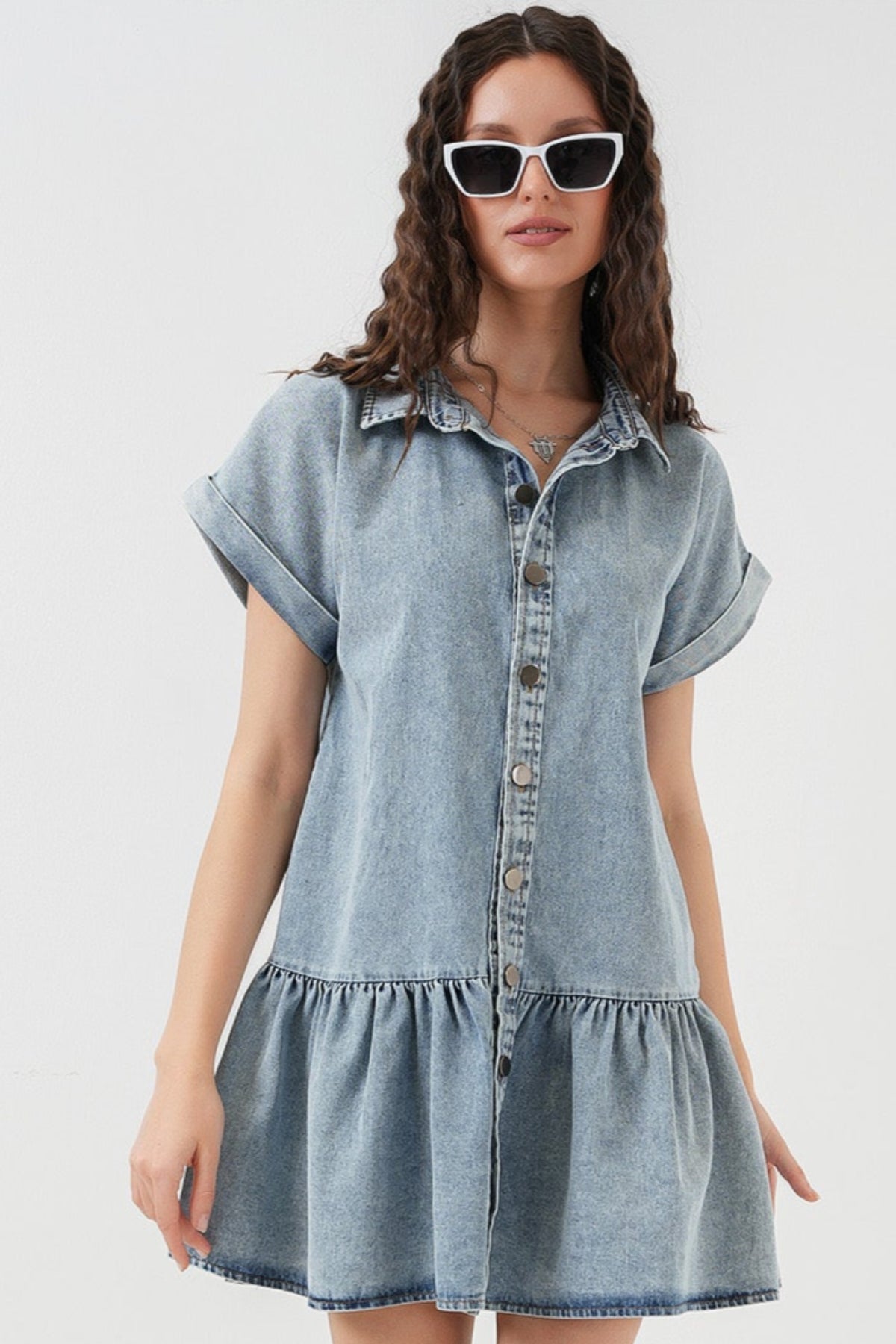 <tc>Robe courte en jean pour femme 2530</tc>