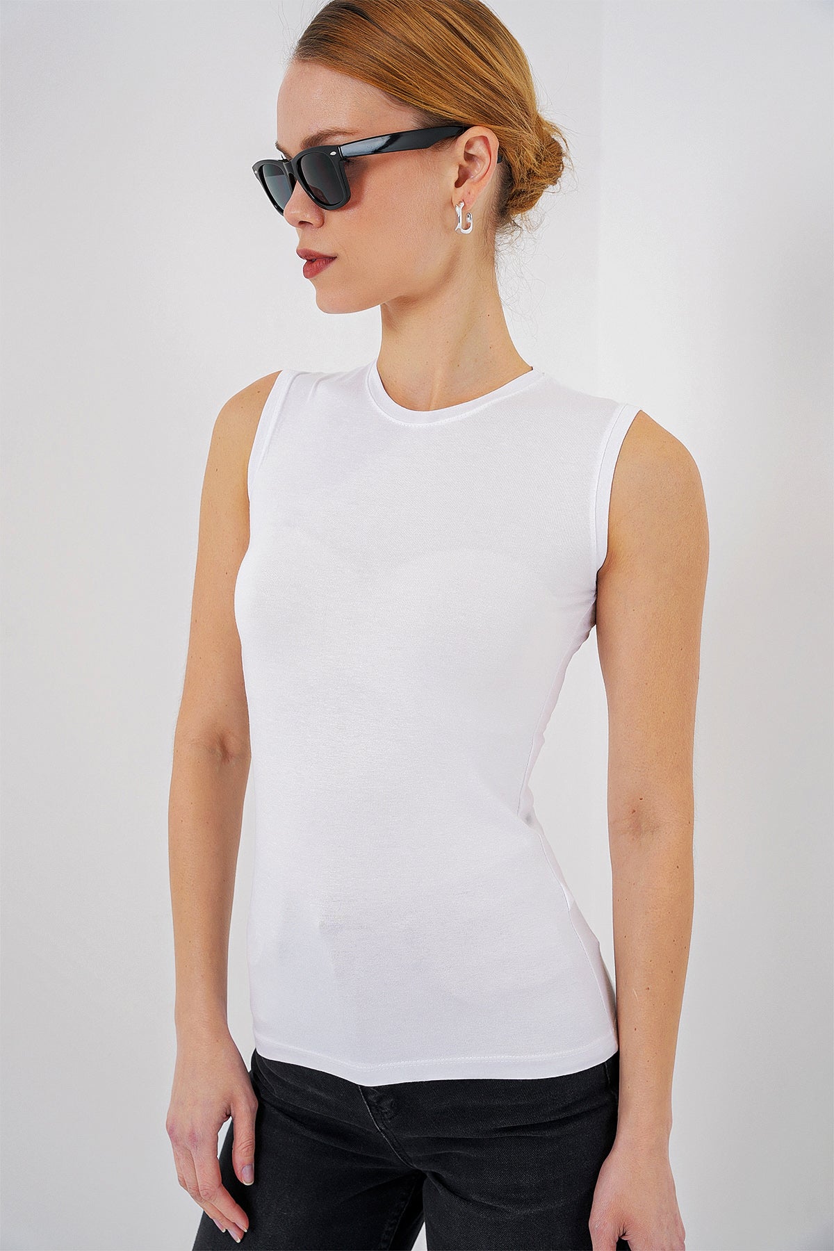 kadin kolsuz body 4347 - Justyol