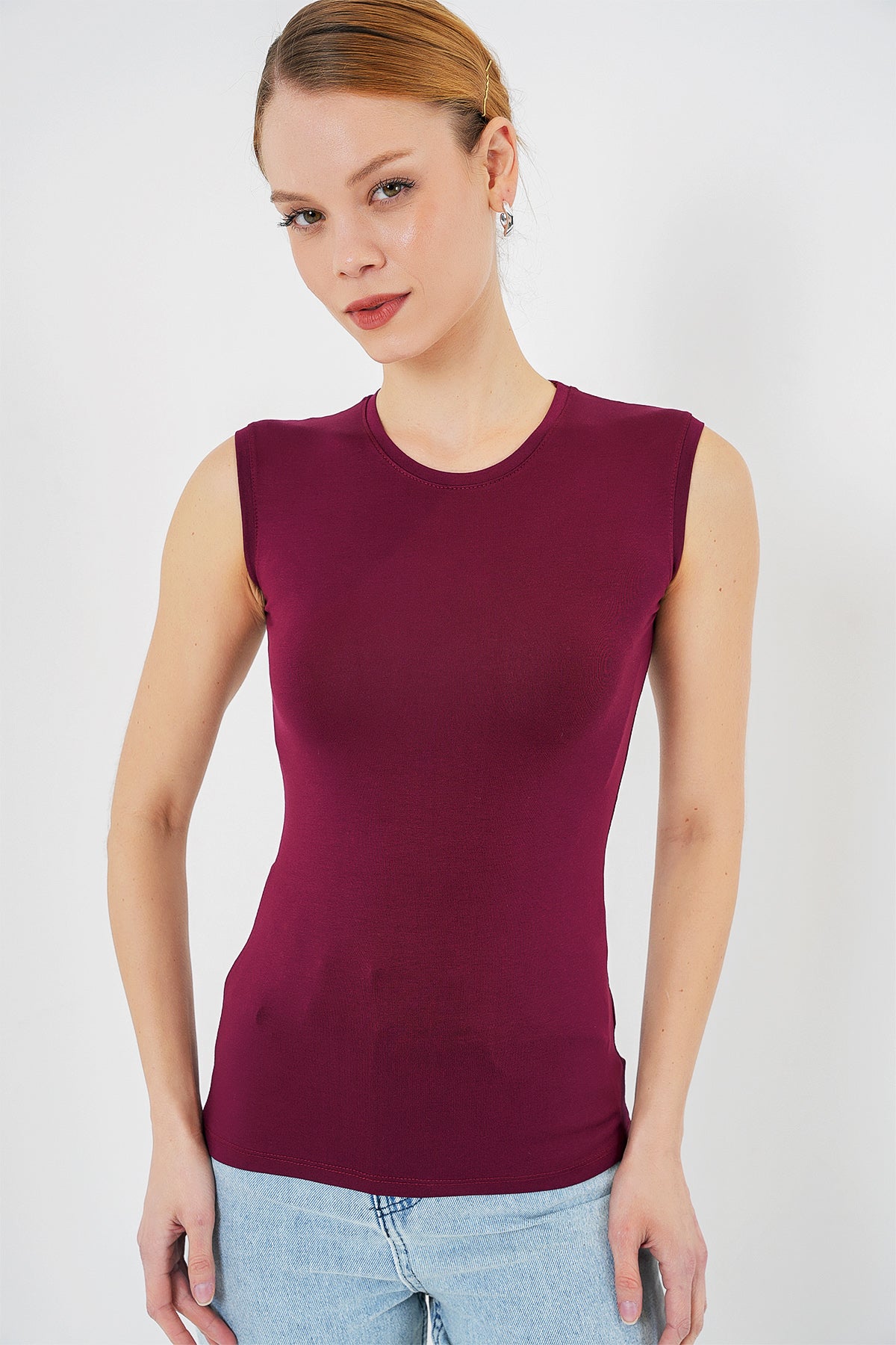 kadin kolsuz body 4347 - Justyol