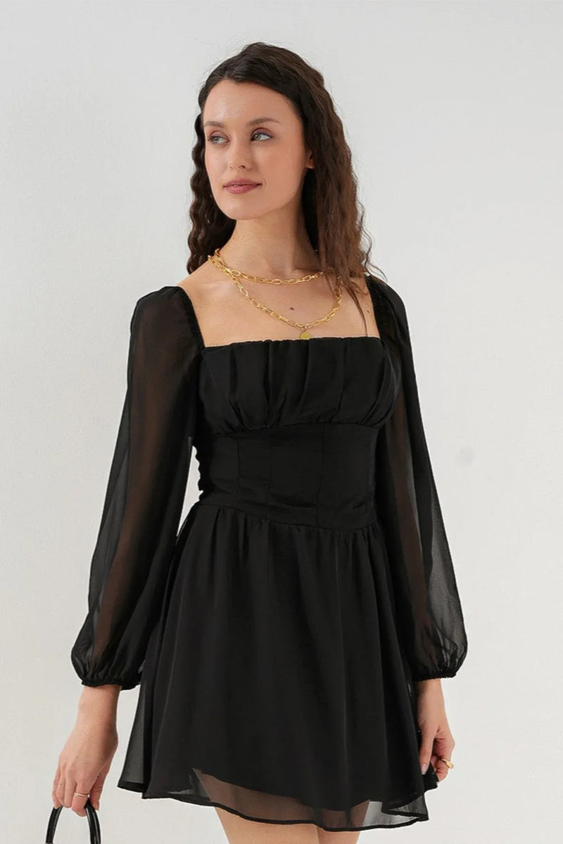 Robe mini en tulle pour femme 2514