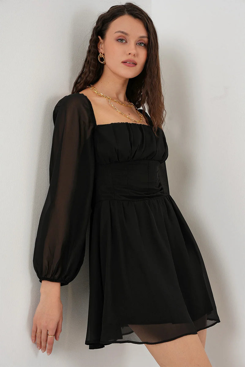 Robe mini en tulle pour femme 2514