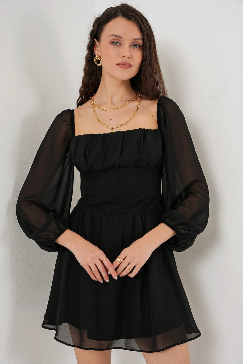Robe mini en tulle pour femme 2514