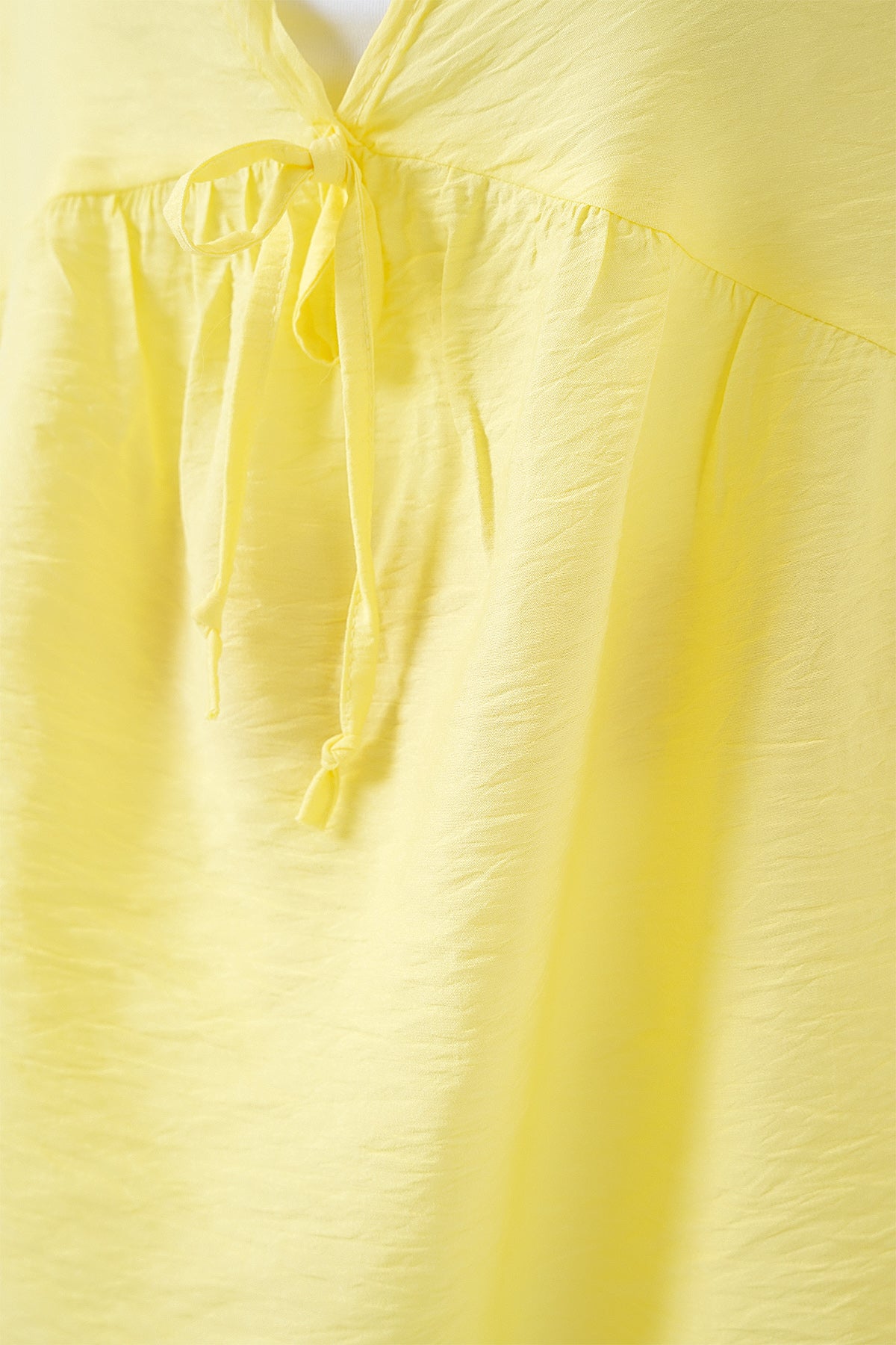 kadin önü bağcikli kisa kol bluz 962 - Justyol