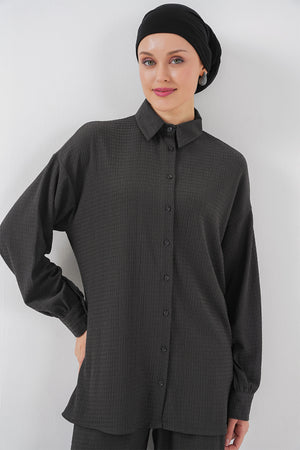 kadin örme tesettür alt üst takim 6711 - Justyol