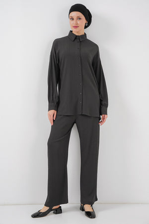 kadin örme tesettür alt üst takim 6711 - Justyol