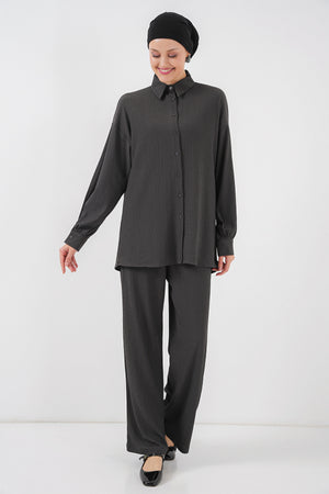 kadin örme tesettür alt üst takim 6711 - Justyol