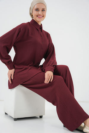 kadin örme tesettür alt üst takim 6711 - Justyol
