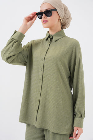 kadin örme tesettür alt üst takim 6711 - Justyol