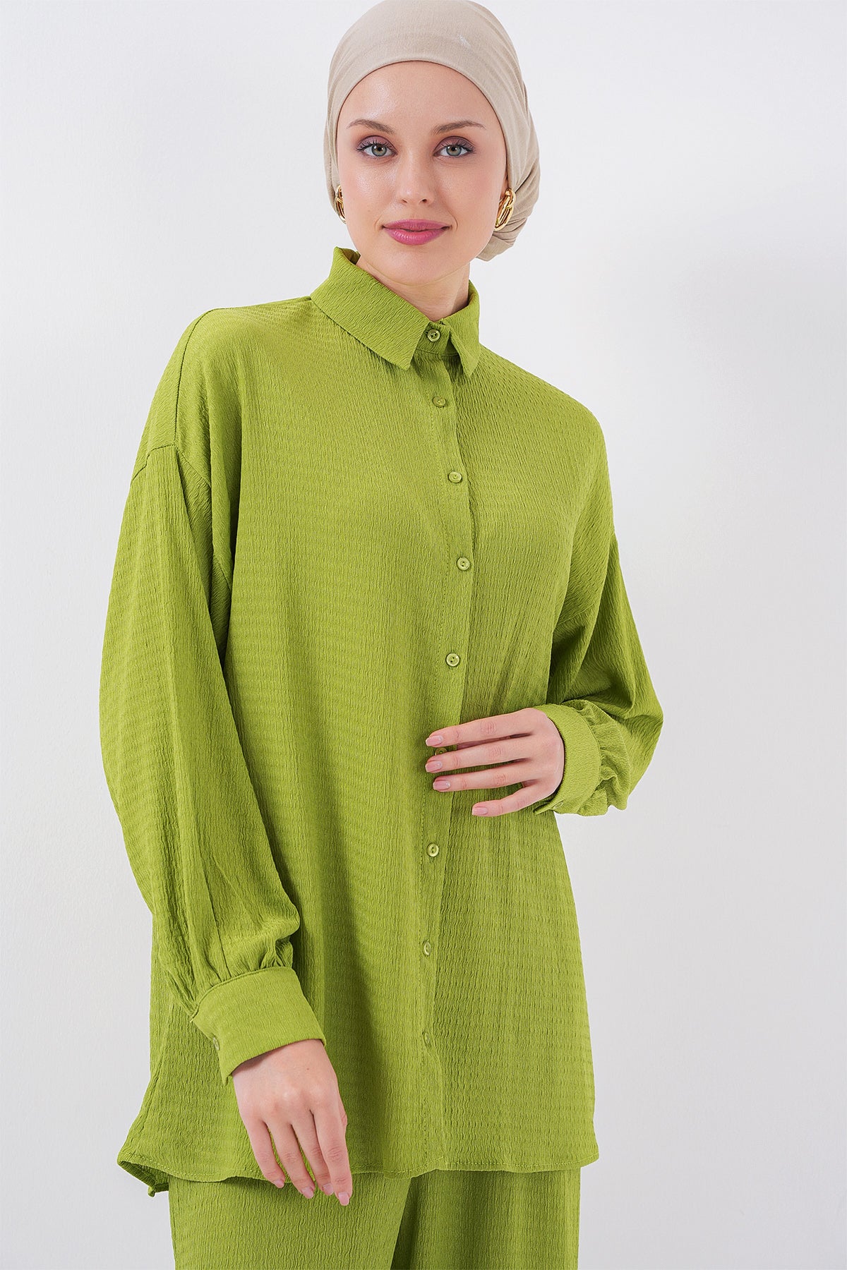 kadin örme tesettür alt üst takim 6711 - Justyol