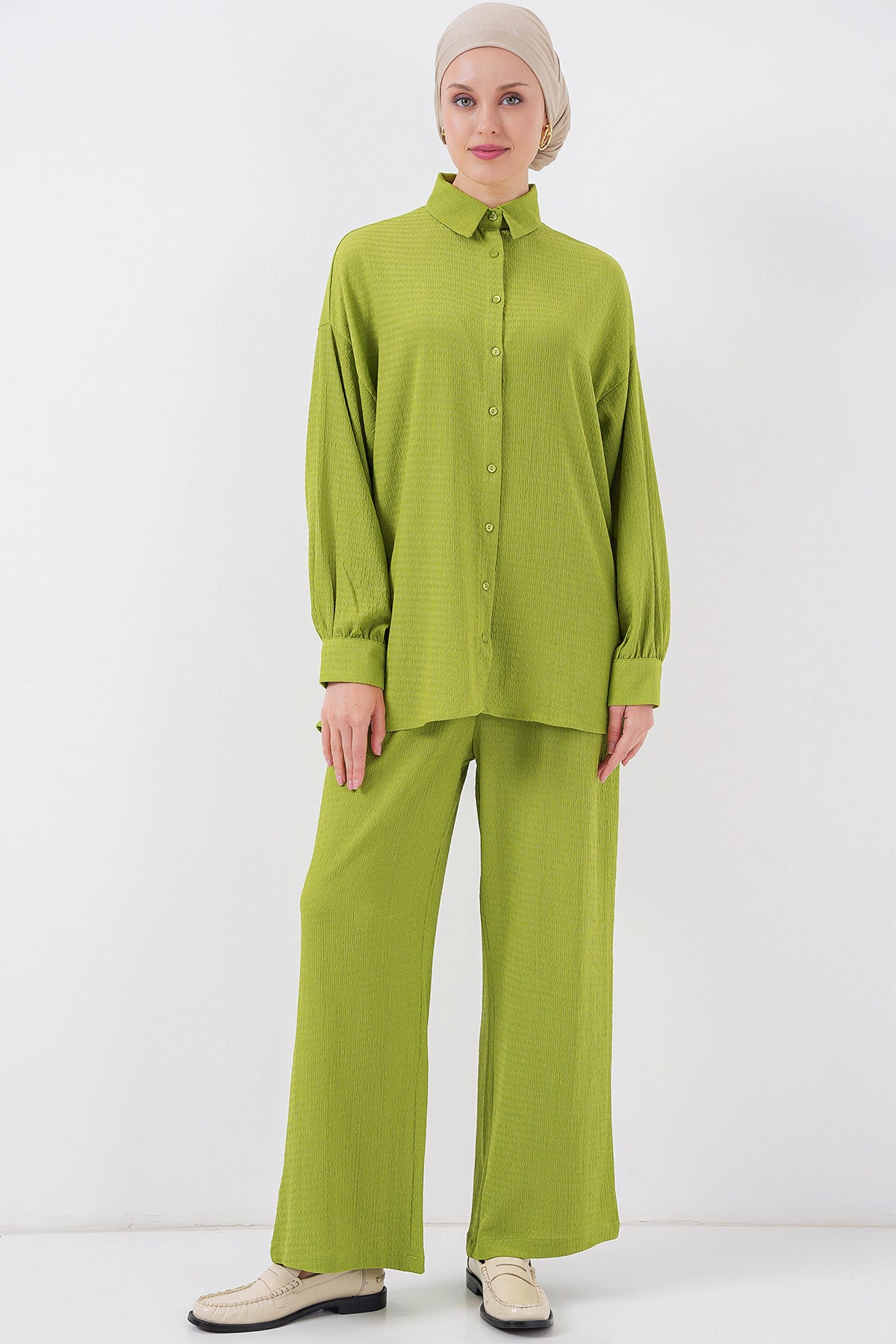 kadin örme tesettür alt üst takim 6711 - Justyol