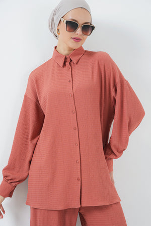 kadin örme tesettür alt üst takim 6711 - Justyol