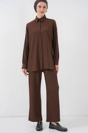 kadin örme tesettür alt üst takim 6711 - Justyol