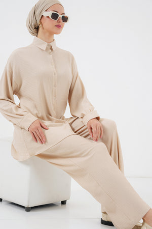 kadin örme tesettür alt üst takim 6711 - Justyol