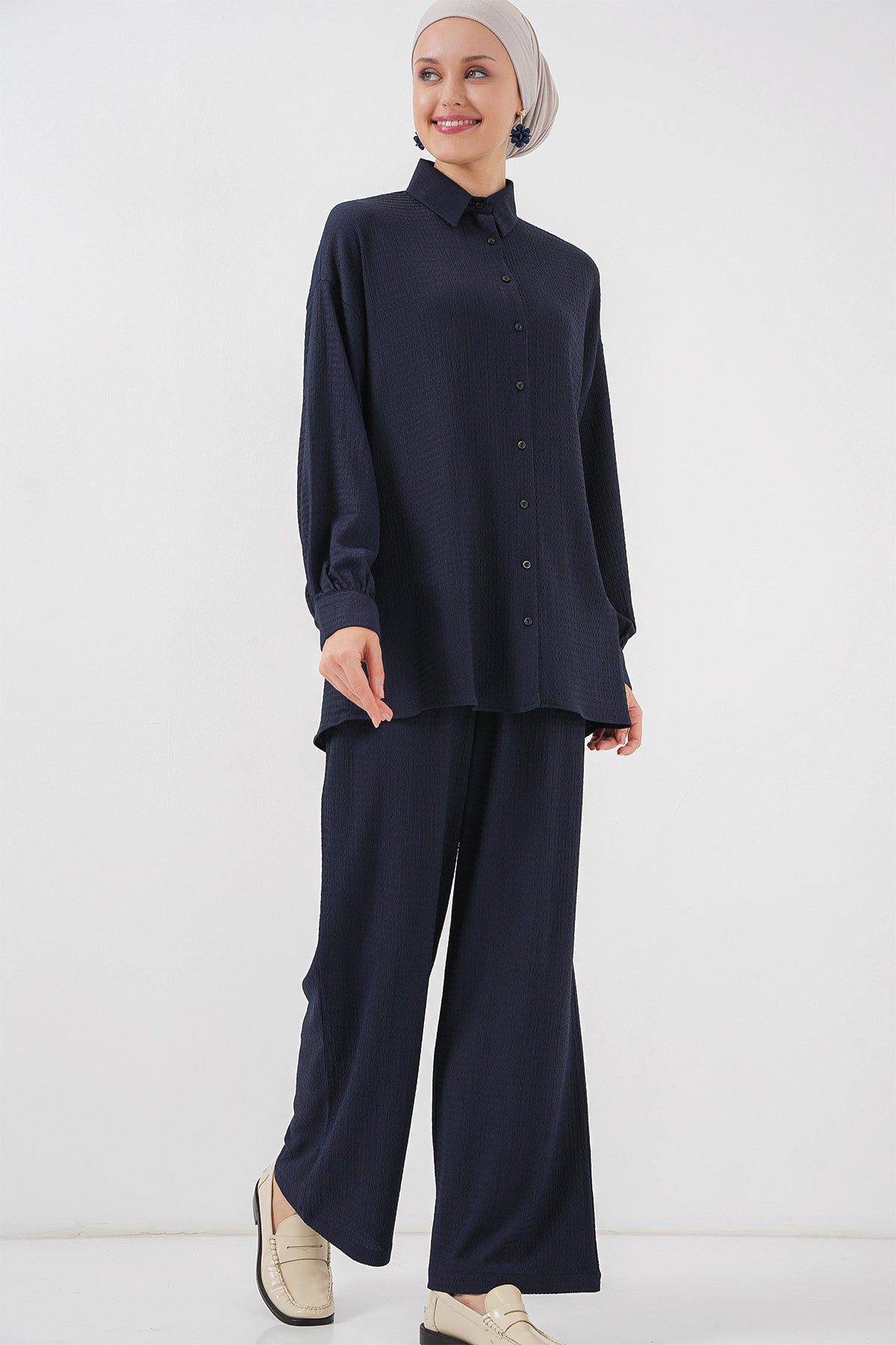 kadin örme tesettür alt üst takim 6711 - Justyol