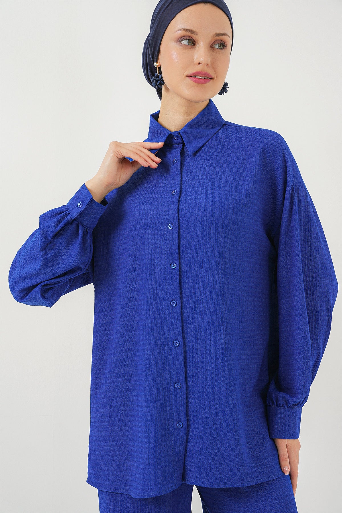 kadin örme tesettür alt üst takim 6711 - Justyol