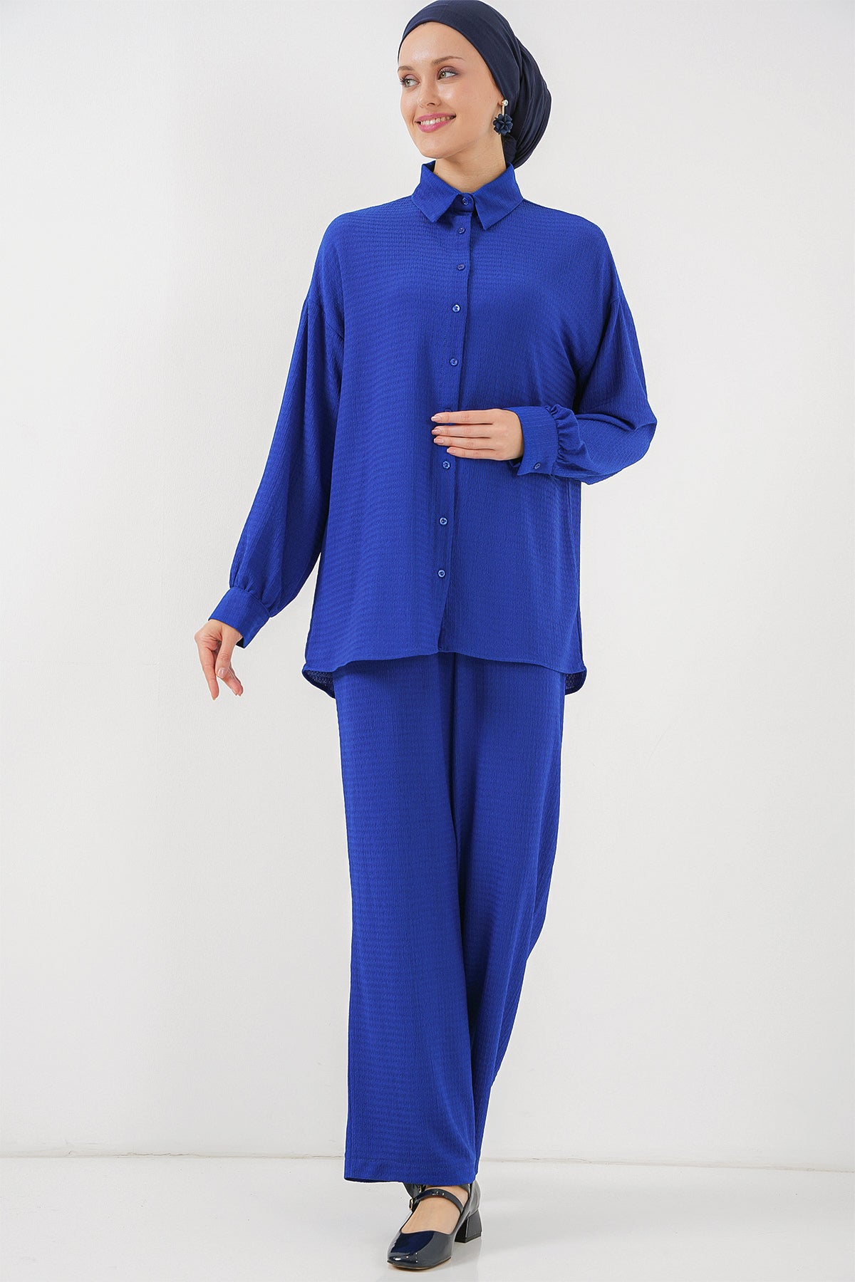 kadin örme tesettür alt üst takim 6711 - Justyol