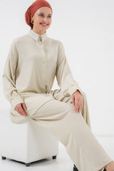 kadin örme tesettür alt üst takim 6711 - Justyol