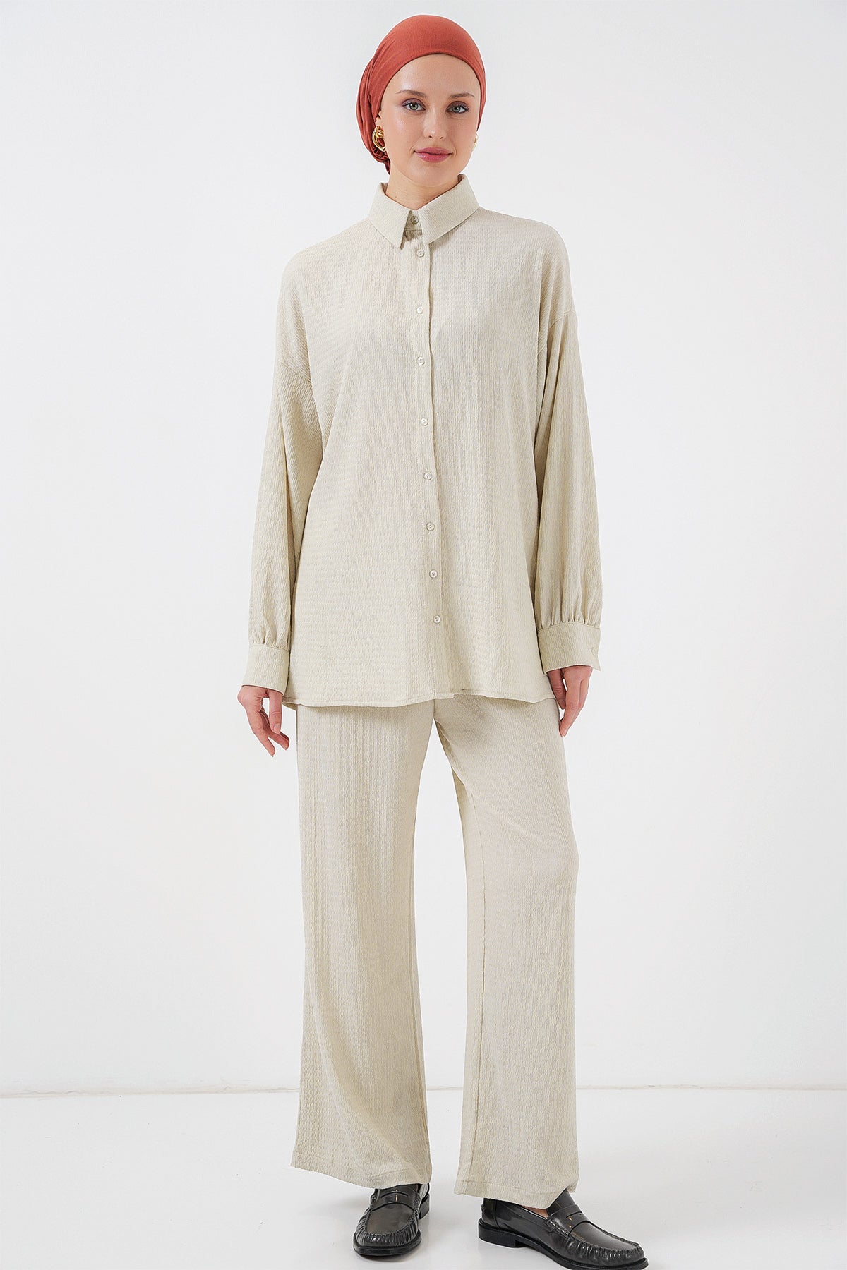 kadin örme tesettür alt üst takim 6711 - Justyol