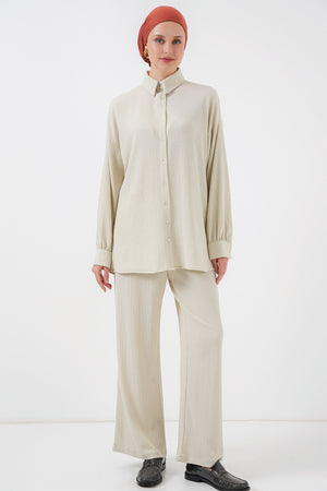 kadin örme tesettür alt üst takim 6711 - Justyol