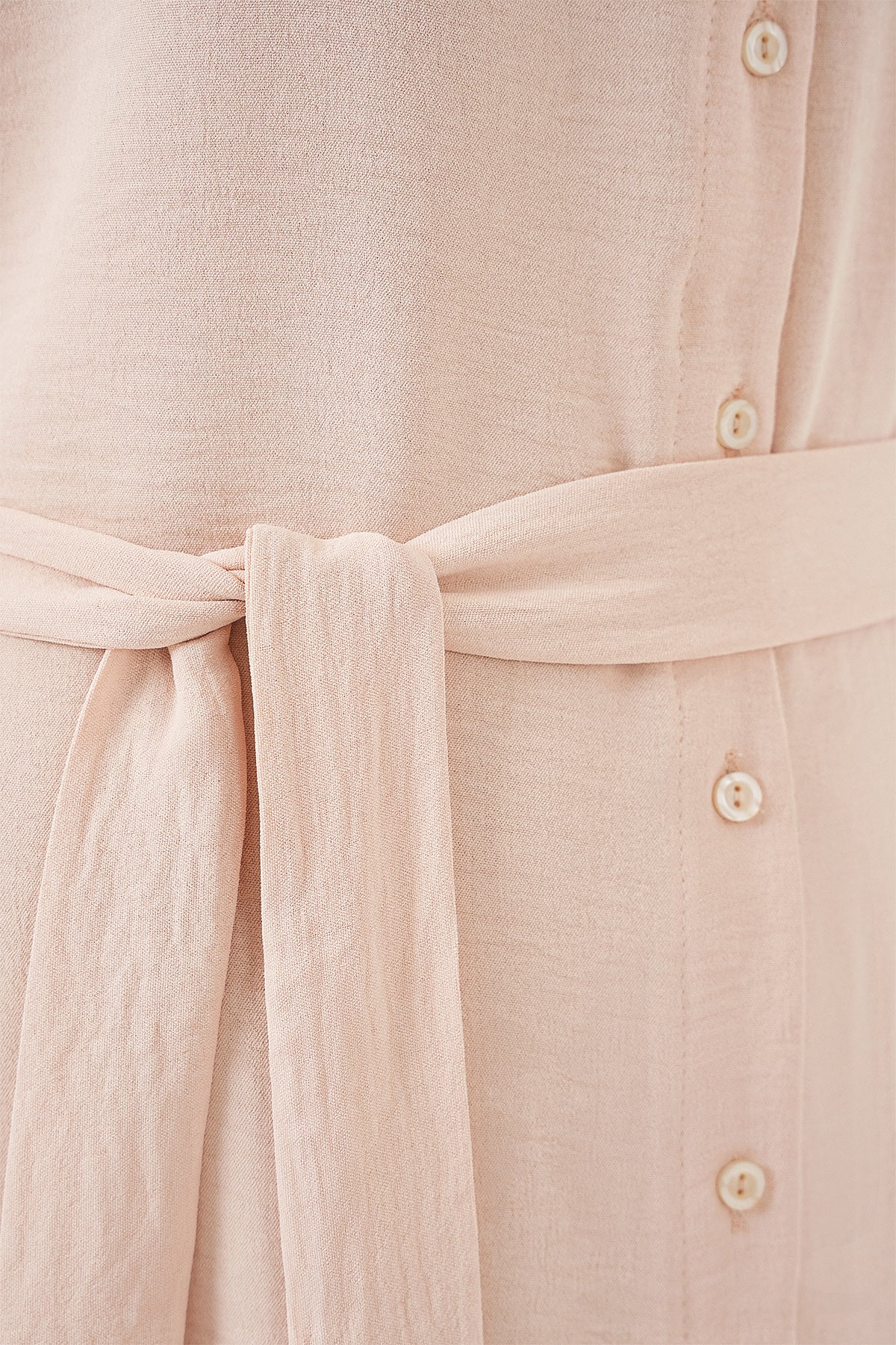 kadin sifir kol kuşakli ayrobin elbise 2568 - Justyol