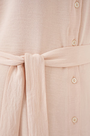 kadin sifir kol kuşakli ayrobin elbise 2568 - Justyol