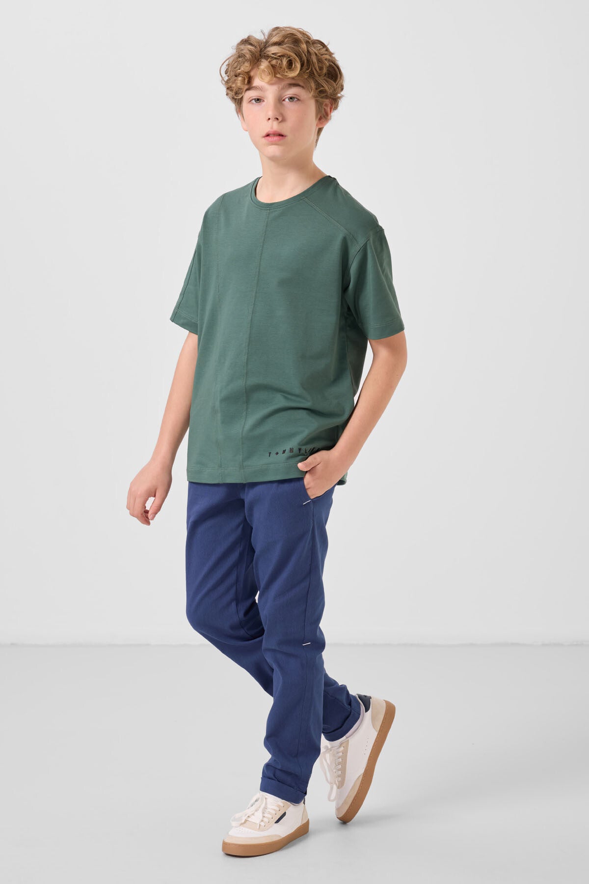 T-shirt Oversize Garçon en Coton Doux - 11297