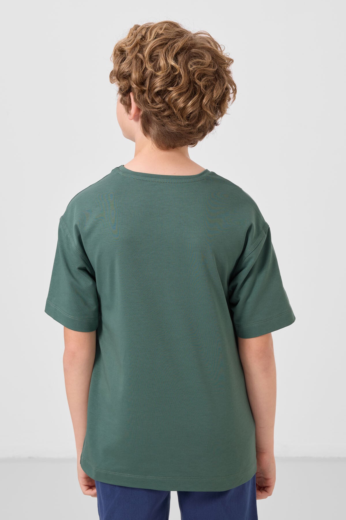 T-shirt Oversize Garçon en Coton Doux - 11297