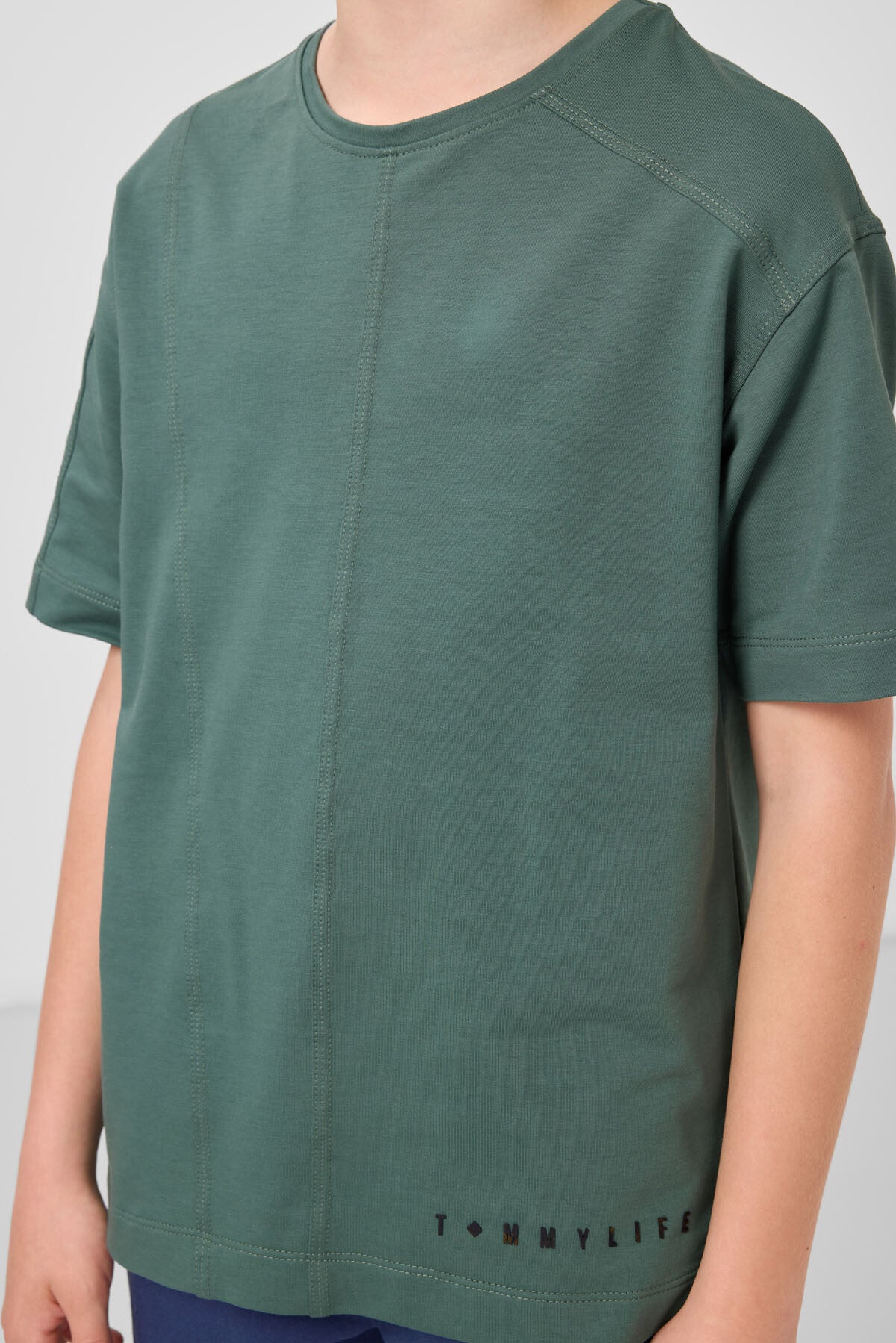 T-shirt Oversize Garçon en Coton Doux - 11297