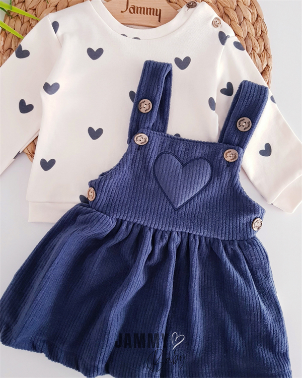 heart polar gilet dress & body set