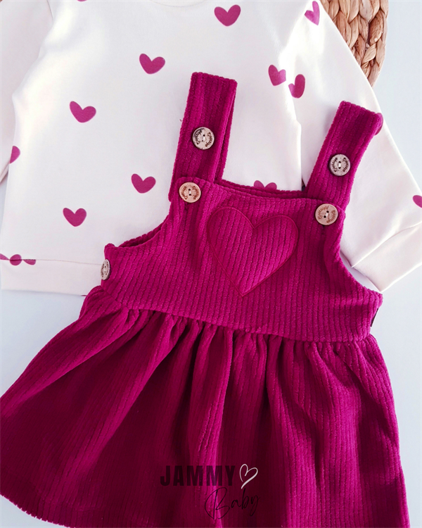 heart polar gilet dress & body set