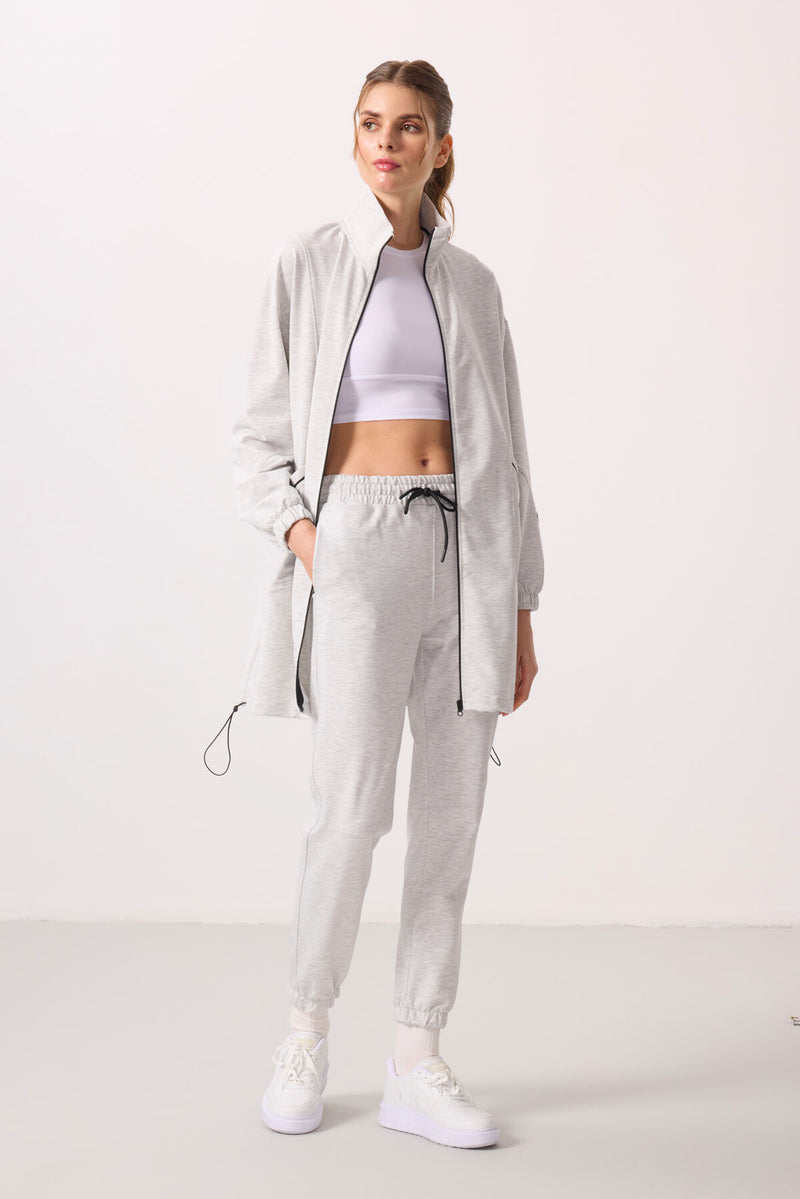 Ensemble Femme Tunique et Jogging à Col Montant
